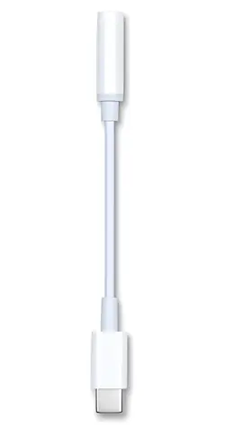 2GO bílá / Audio adaptér / USB-C na 3,5mm jack / 20 cm