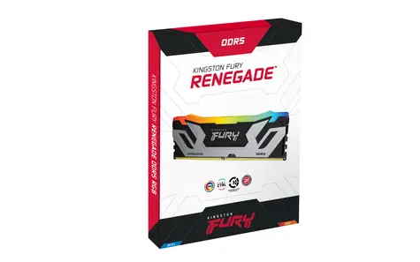 Kingston FURY Renegade RGB Silver 24GB / Paměť RAM / DDR5 8400MHz / CL40 / CUDIMM / XMP 3.0
