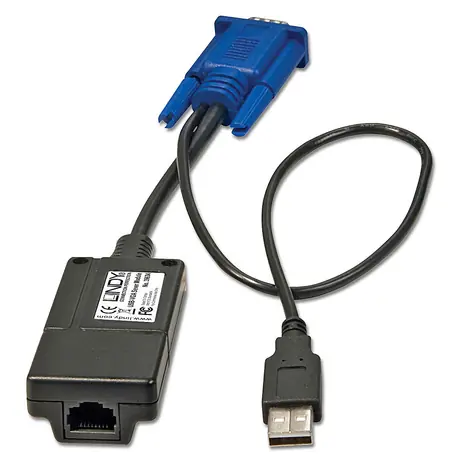 Lindy Computer Access Modul černá, modrá / Modul CPU pro KVM přepínač / CAT-32/-16 / USB / VGA
