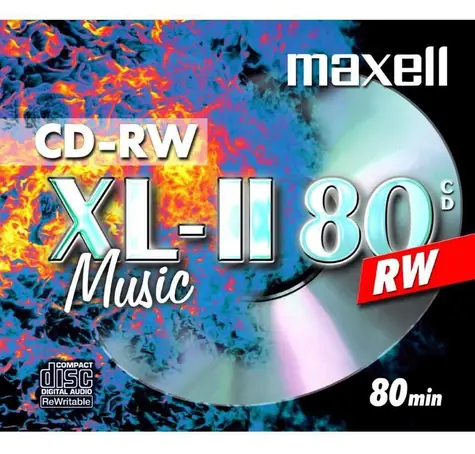 Maxell CD-RW Audio / CD-RW médium / 80 min / JewelCase / 1 ks