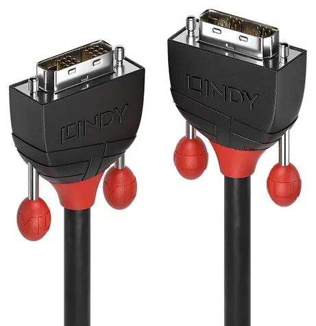 Lindy DVI-D Single Link Black Line 10 m černá / Kabel / DVI-D - DVI-D / 1920×1200 px