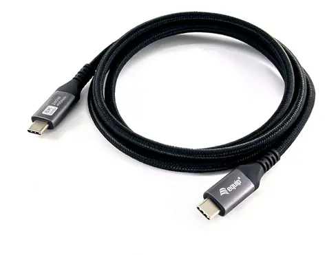 Equip 128380 černá / Kabel USB-C na USB-C4 / USB4 Gen 3x2 / 40 Gbps / 240 W / 0,5 m