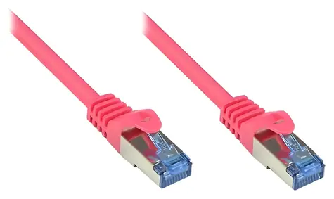 Good Connections Cat.6A S/FTP magenta / Patch kabel / RJ-45 / 2 m / 500 MHz / 10 Gbit/s