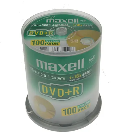 Maxell DVD+R 4,7GB 100ks / Cake box / 16x / 120 min