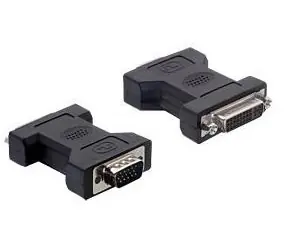 Delock Adaptér DVI-I 24+5 samice - VGA 15-pin samec / Redukce / černá