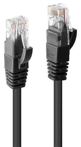 Lindy černá / Patch kabel / Cat6 U/UTP / RJ45-RJ45 / 3 m