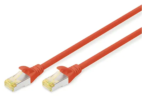 Digitus CAT 6A S/FTP červená / Patch kabel / 2m / AWG 26/7 / LSZH / 500 MHz