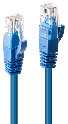 Lindy Cat6 U/UTP modrá / Patch kabel / RJ-45 / 1 m