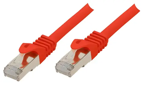 Shiverpeaks BS75511 červená / Patch kabel / Cat7 S/FTP / RJ-45 / 1,5 m / LSZH