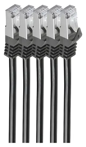 Shiverpeaks CAT7 S/FTP 0,25 m černá / Patch kabel / RJ-45 / LSZH