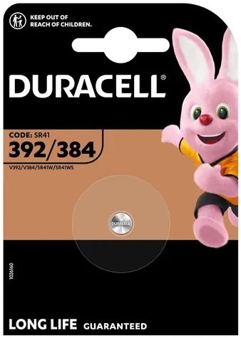 Duracell SR41 392/384 / Knoflíková baterie / Oxid stříbrný / 1,5 V / 1 ks