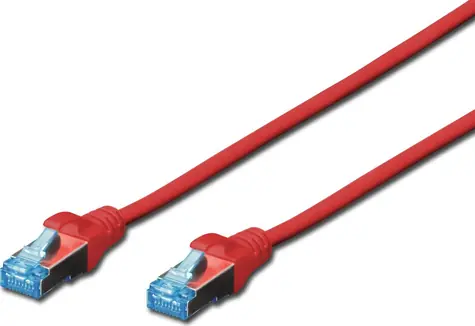 Digitus Cat5e červená / Patch kabel / RJ45 - RJ45 / SF/UTP / 2 m / AWG 26/7