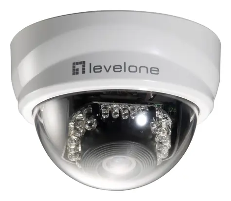 LevelOne FCS-3101 / IP kamera / Dome / 2 MP / IR 10 m / PoE / interiér