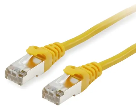 Equip Cat6A S/FTP žlutá / Patch kabel / 2x RJ-45 / 25 m / 10 Gbit/s / PoE+