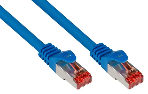 Good Connections Cat.6 S/FTP modrý / Patch kabel / RJ-45 / 250 MHz / 1 m