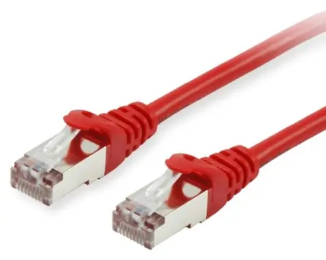 Equip červená / Patch kabel / Cat6 / S/FTP / 50 m / PoE+