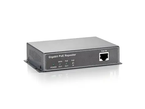 LevelOne POR-0120 černá / Síťový opakovač / PoE / Gigabit / 2x RJ45