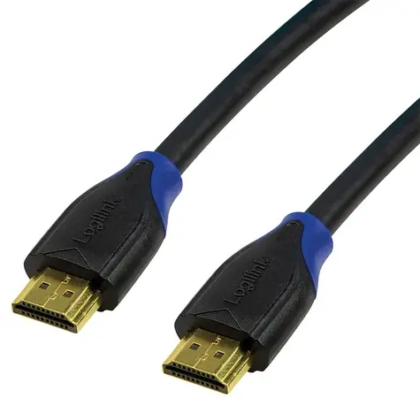 LogiLink HDMI 2.0 černá / HDMI kabel / 4K/60Hz / pozlacené konektory / 2 m