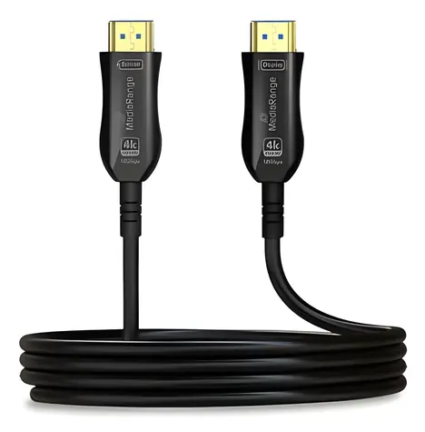 MediaRange HDMI 2.0 AOC 20 m černá / Kabel / optický / High Speed + Ethernet / 18 Gbps / 4K 60 Hz / HDR