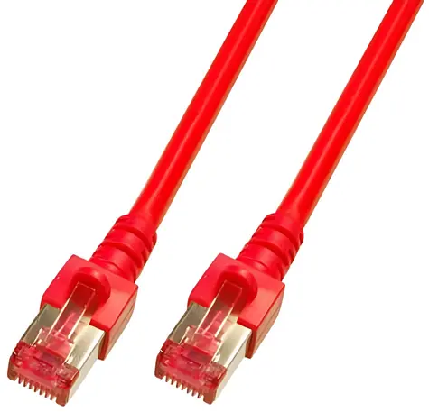 EFB S/FTP Cat6 30 m červená / Patch kabel / RJ-45 / LSZH