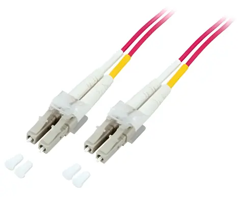 EFB LC-LC OM4 fialová / Optický patchkabel / Duplex / LSZH / 1 m