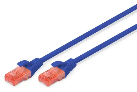 Digitus Cat6 modrá / Patch kabel / U/UTP / AWG 26/7 / 2 m