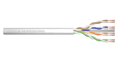 Digitus šedá / UTP kabel lanko / Cat.6 U/UTP / AWG26/7 / 305 m / LSZH