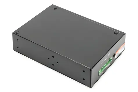 Digitus Industrial černá / Switch / 8 portů / Gigabit / Neřízený / DIN lišta