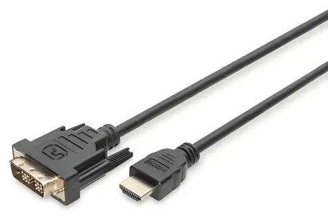 Digitus HDMI A - DVI(18+1) černá / Kabel / 2 m / Full HD