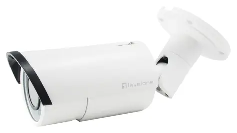 LevelOne FCS-5060 bílá / IP kamera / Bullet venkovní / 2 MP / PoE / IP66 / IR 30 m / 4x zoom