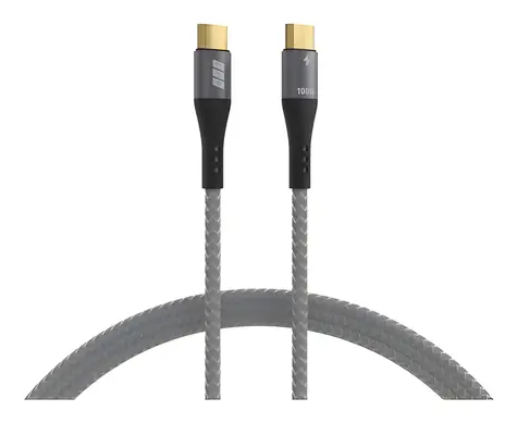 EFB USB-C kabel šedá / Kabel USB-C - USB-C / 100W PD 3.0 / 5A E-Marker / 0,5 m