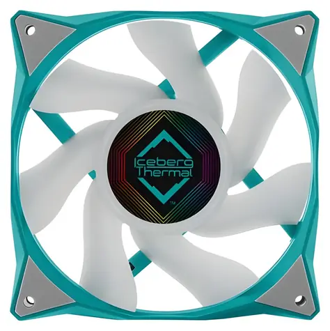 Iceberg Thermal IceGALE ARGB tyrkysová / Ventilátor / 120mm / ARGB / PWM / 2200 RPM