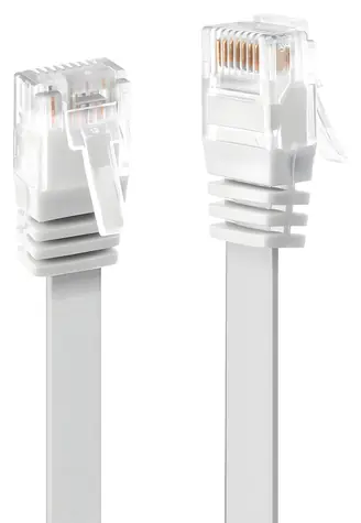 Lindy bílá / Patch kabel / Cat 6 U/UTP / Flachband / RJ45-RJ45 / 5 m