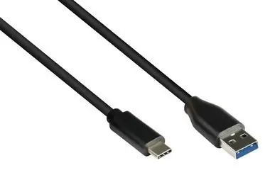 Good Connections USB-A - USB-C černá / Kabel / USB 3.2 Gen 1 / 3 m / 5 Gbit/s