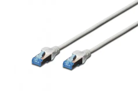 Digitus CAT 5e SF/UTP šedá / Patch kabel / 5 m / RJ-45 / 100 MHz