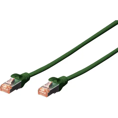 Digitus Cat6 S/FTP zelený / Patch kabel / 2x RJ45 / 0,5 m / AWG 27/7