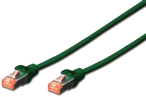Digitus zelený 3 m / Patch kabel / Cat6 / S/FTP / AWG 27/7