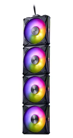 ADATA XPG Hurricane MAG 120 černá / Ventilátor / 4 ks / 120 mm / ARGB / PWM / 2000 RPM