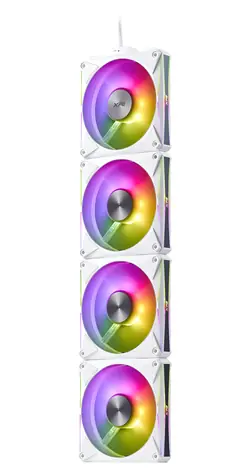 ADATA XPG Hurricane MAG 120 bílá / Ventilátor / 4 ks / 120 mm / ARGB / PWM / 2000 RPM