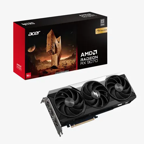Acer Nitro Radeon RX 9070 OC 16GB / 2700 MHz / 16GB GDDR6 / 256-bit / 1x HDMI + 3x DP / 245W