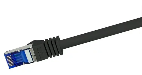 Logilink Ultraflex Cat6a S/FTP 1m černá / Patch kabel / RJ-45 / PoE++ / LSZH