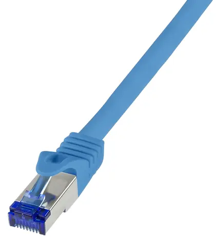 Logilink Ultraflex modrá / Patch kabel / Cat.6A / S/FTP / RJ-45 / 2 m