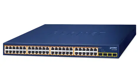 PLANET GSW-5240HP / Switch / Unmanaged / 48x Gigabit PoE+ RJ-45 / 4x SFP / 1U