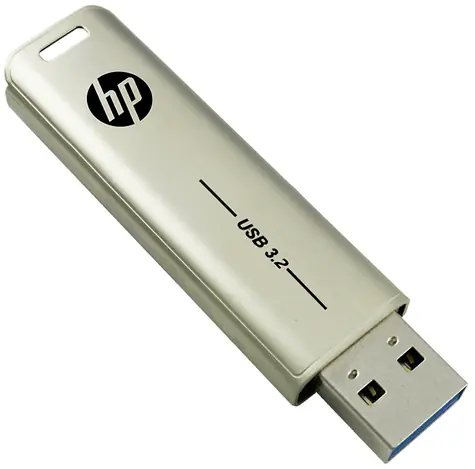 HP x796w 64GB stříbrná / Flash disk / USB 3.2 Gen 2 / 75 MB/s / přívěsek na klíče