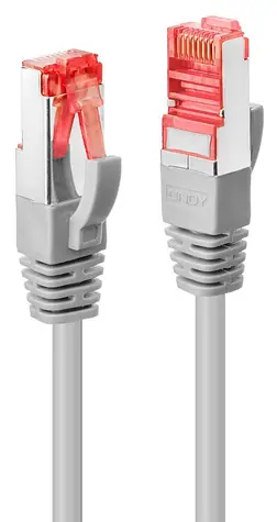 Lindy Cat6 S/FTP 10m šedá / Patch kabel / RJ-45 / 250 MHz