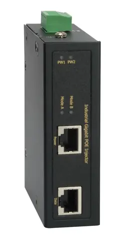 LevelOne IGP-0102 černá / PoE injektor / Gigabit / 36 W / 2x RJ45