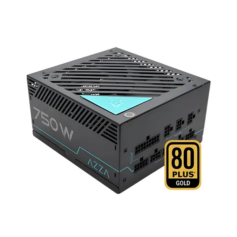 AZZA PSAZ-750G černá / Zdroj / ATX / 750W / 80 Plus Gold / 120mm ARGB
