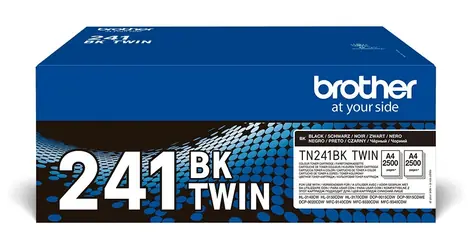 Brother TN-241BKTWIN černý / Toner / duopack 2 ks / výtěžnost 2× 2500 stran / DCP-9015CDW, HL-3150CDW, MFC-9340CDW