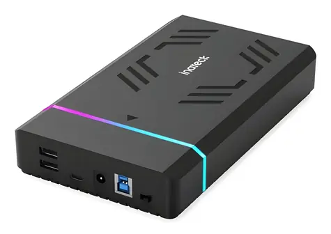 Inateck FE3003 černá / Externí box / RGB / 2,5/3,5