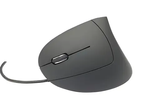 MediaRange Vertical černá / Ergonomická myš / USB / pro leváky / 6 tlačítek